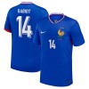 Maglia ufficiale Francia Rabiot 14 Casa Euro 2024 per Uomo